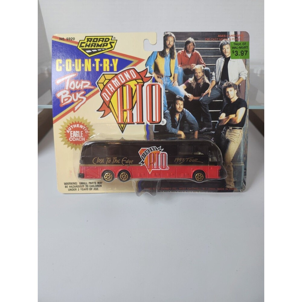 Diamond RIO Road Champs Country Music Die-Cast Eagle Coach Tour Bus 1993 NIP